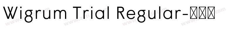Wigrum Trial Regular字体转换